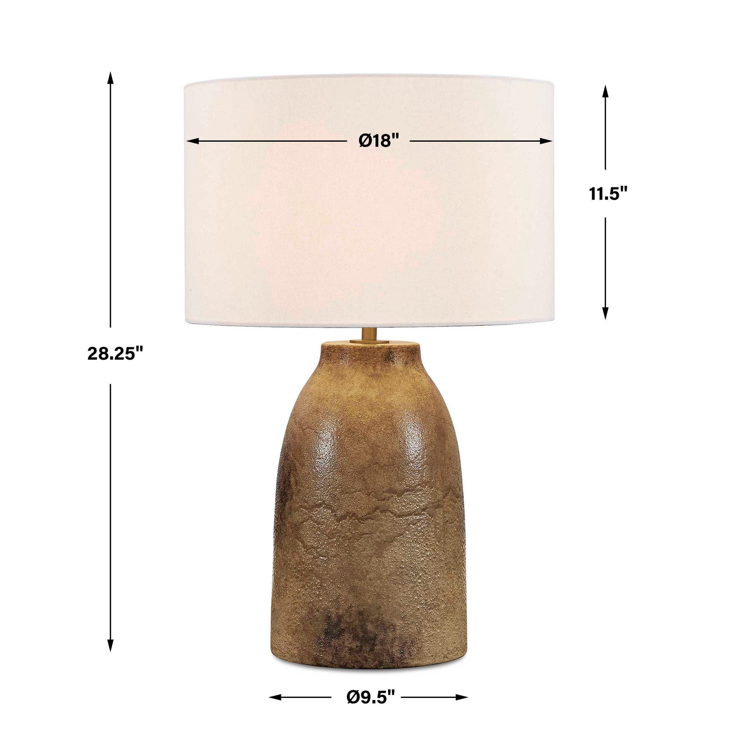 Harris Mottled Brown Table Lamp