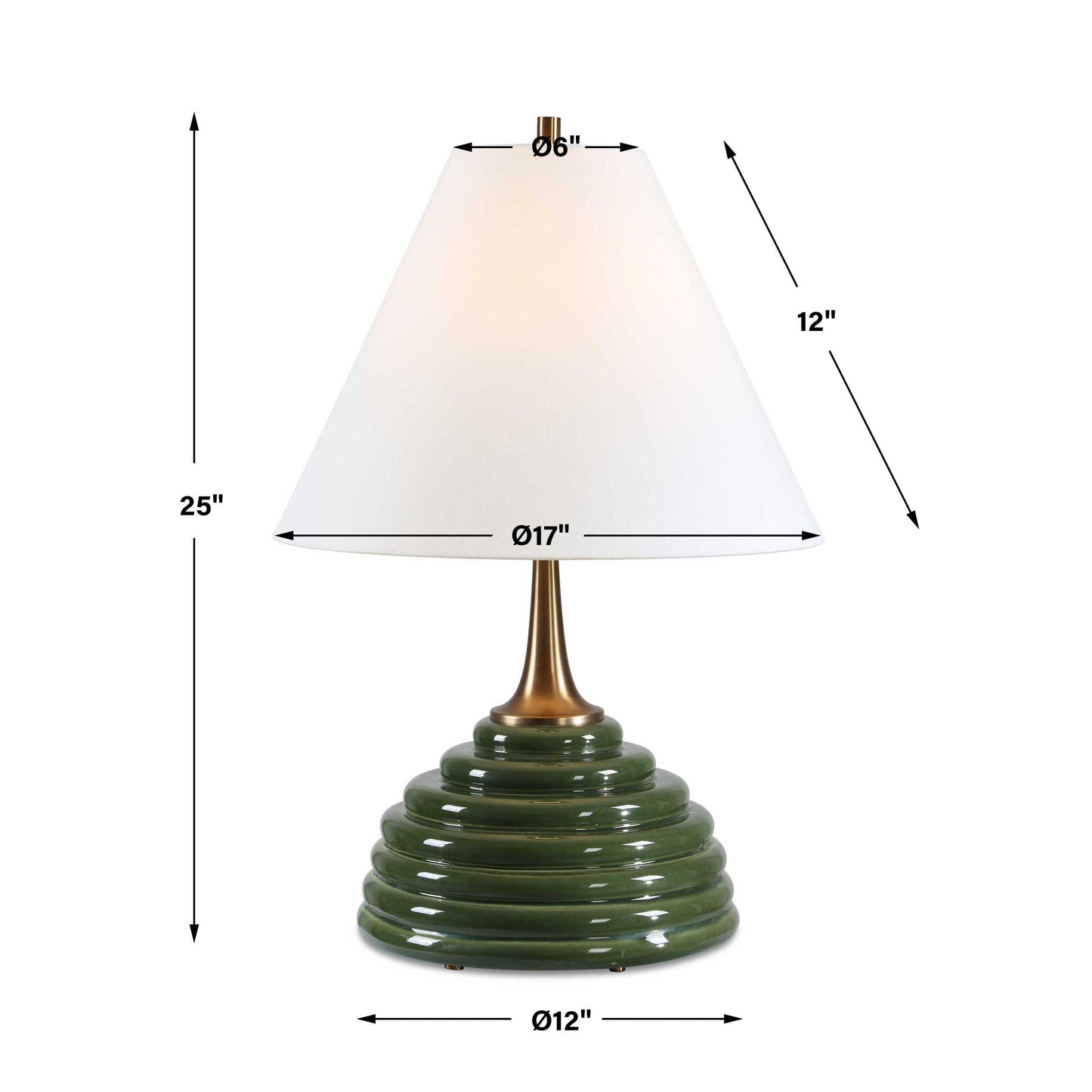 McKay Dark Green Table Lamp
