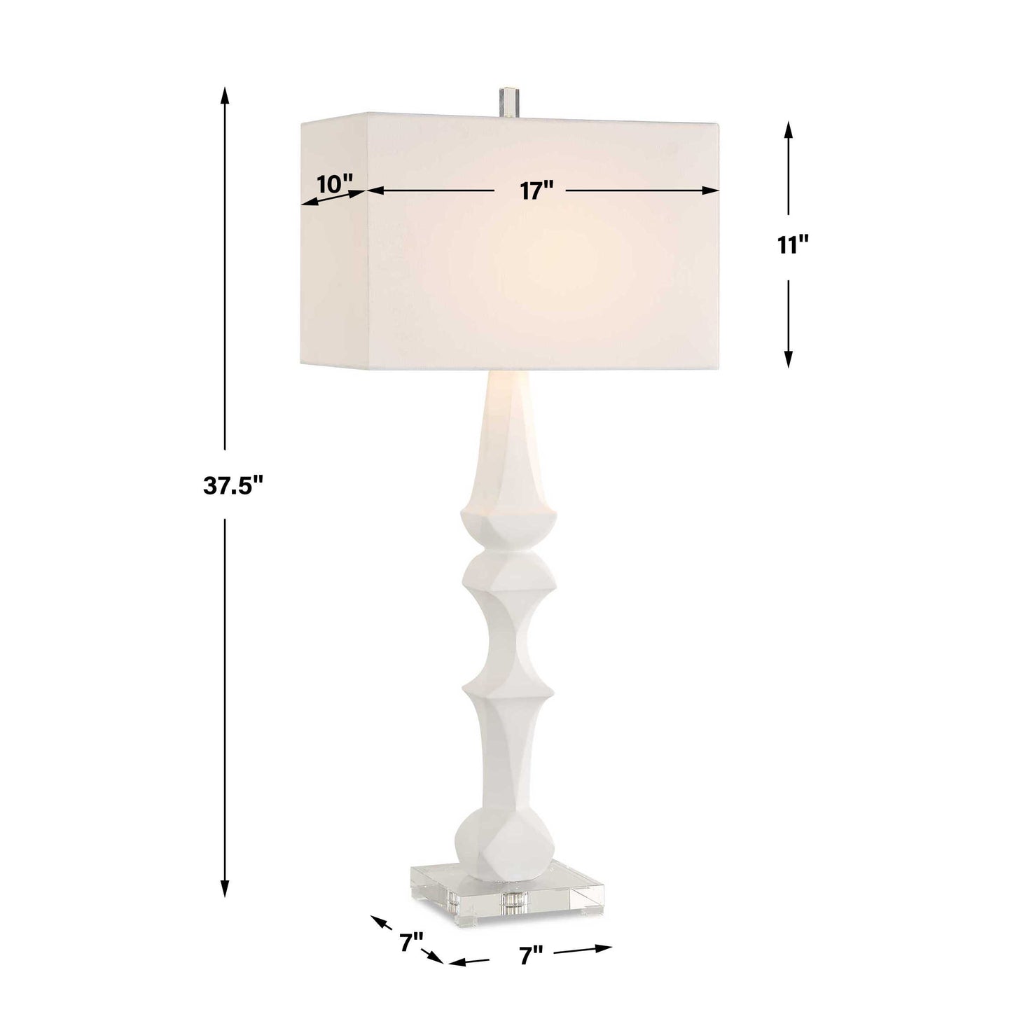 Mayme White Table Lamp