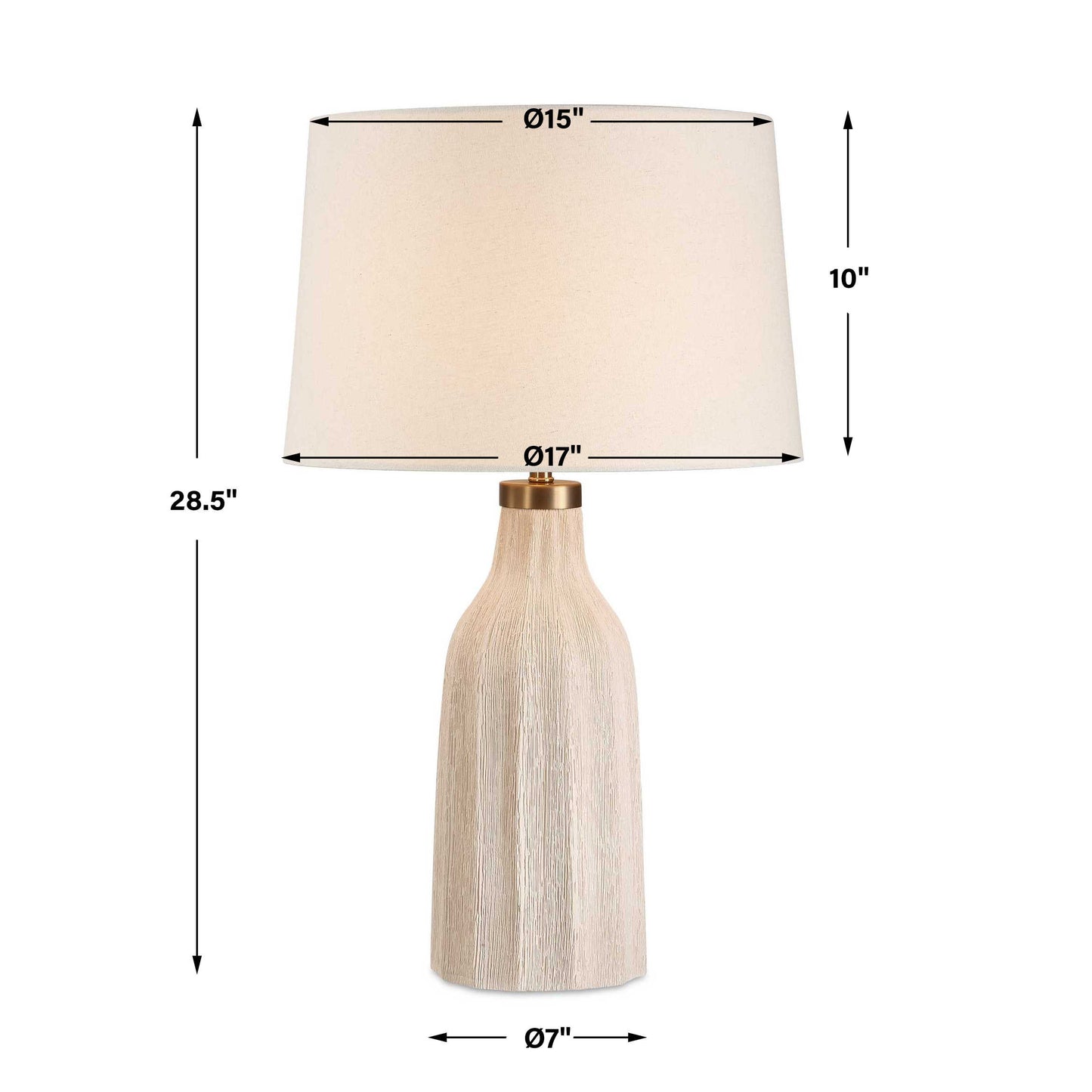 Maddox Textured Off White Table Lamp