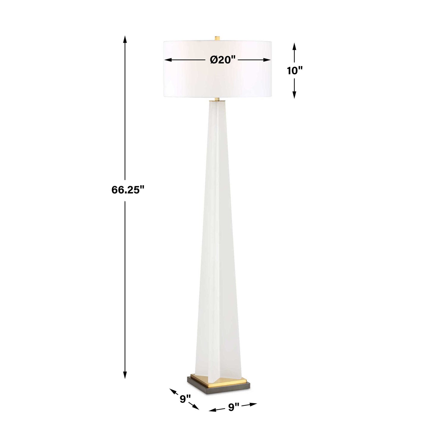 Rosin White Floor Lamp