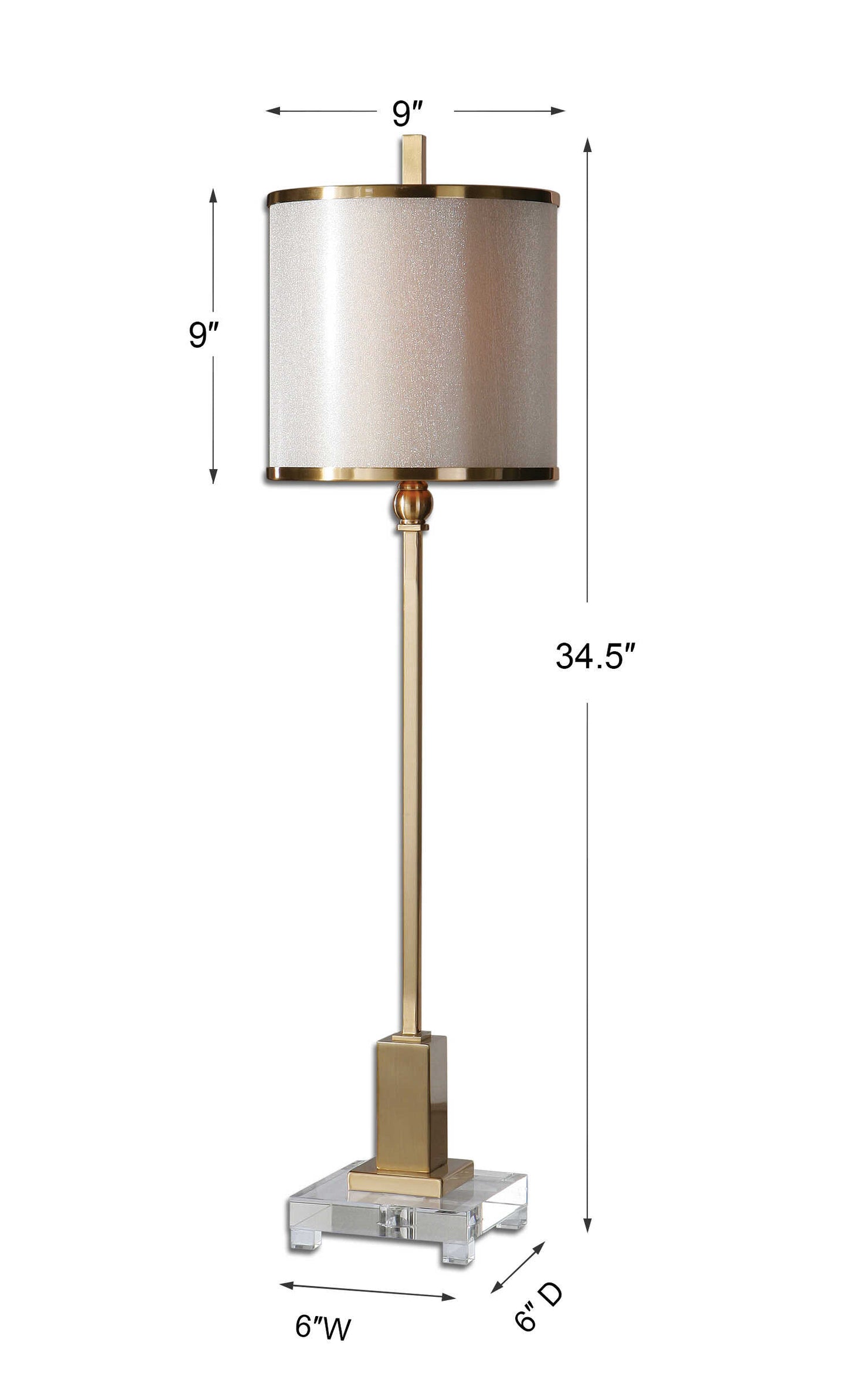Villena Brass Buffet Lamp