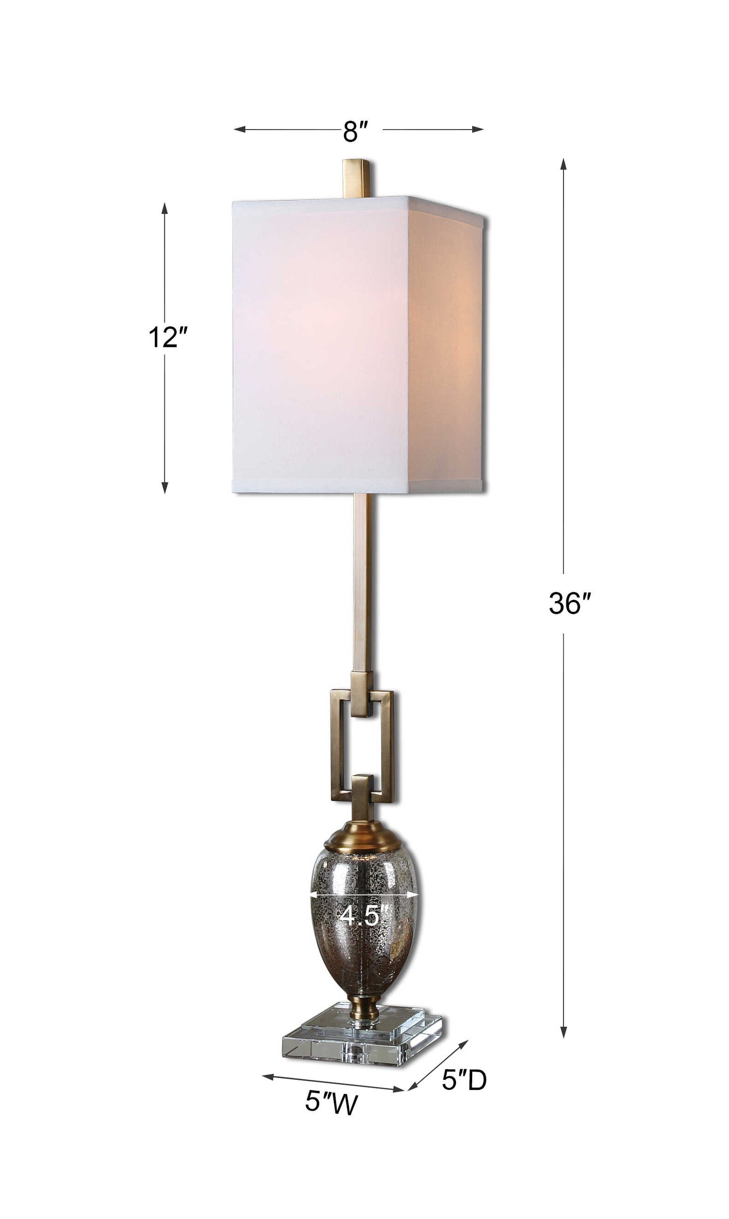Copeland Mercury Glass Buffet Lamp