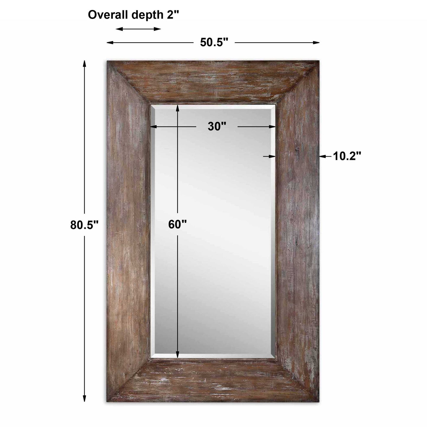 Langford Large Wood Mirror