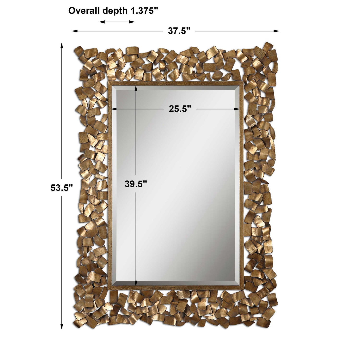 Capulin Antique Gold Mirror