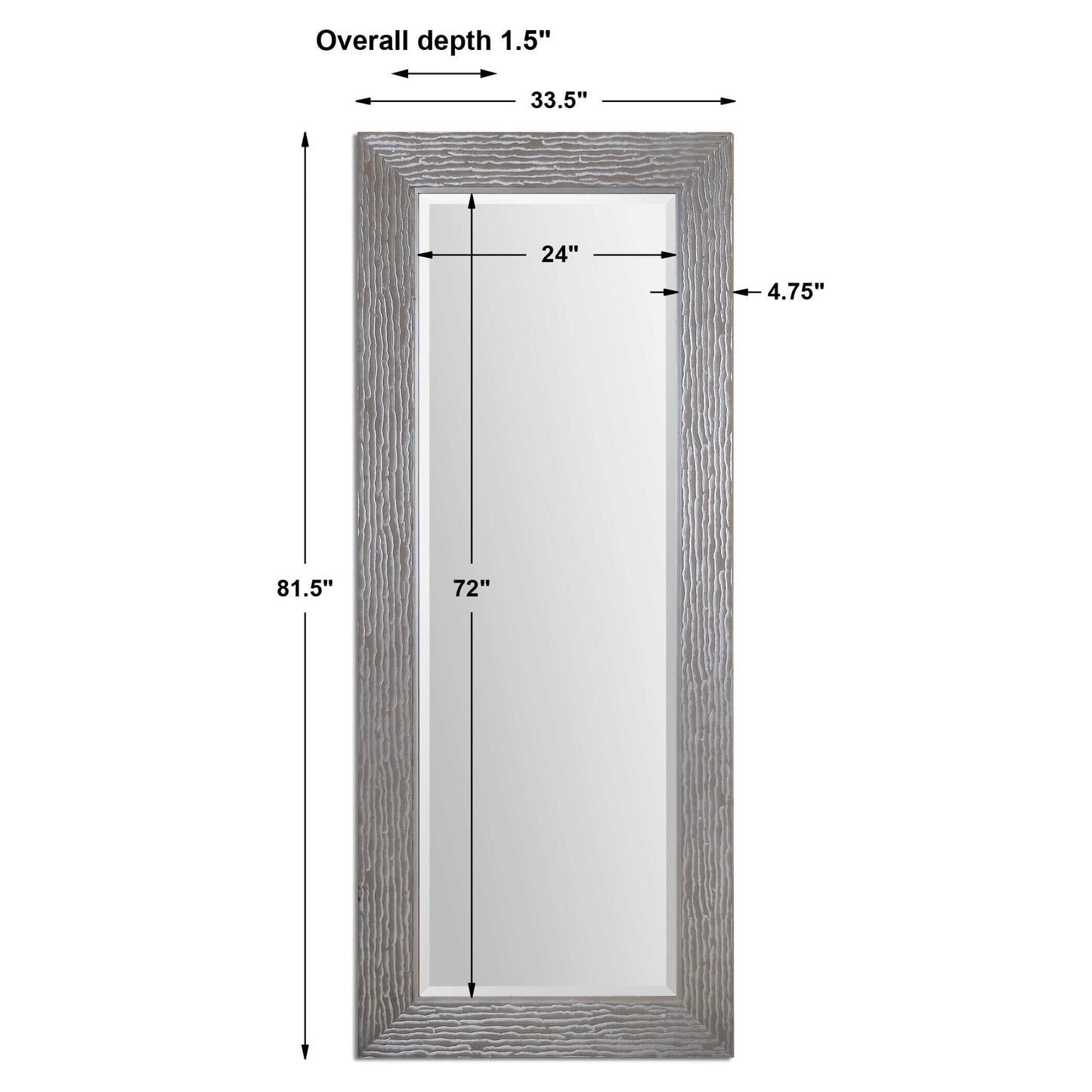 Amadeus Large Silver Mirror