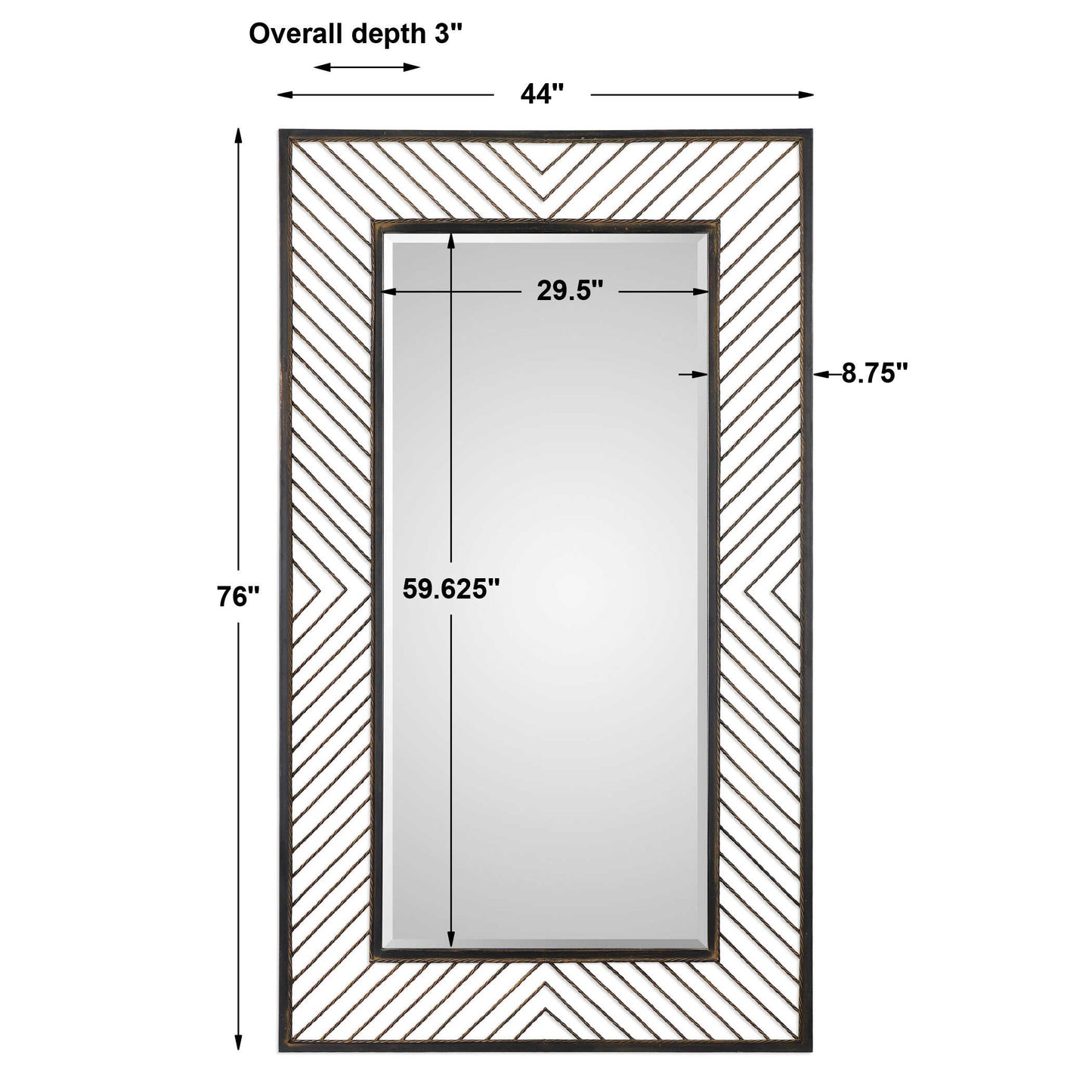 Karel Chevron Mirror
