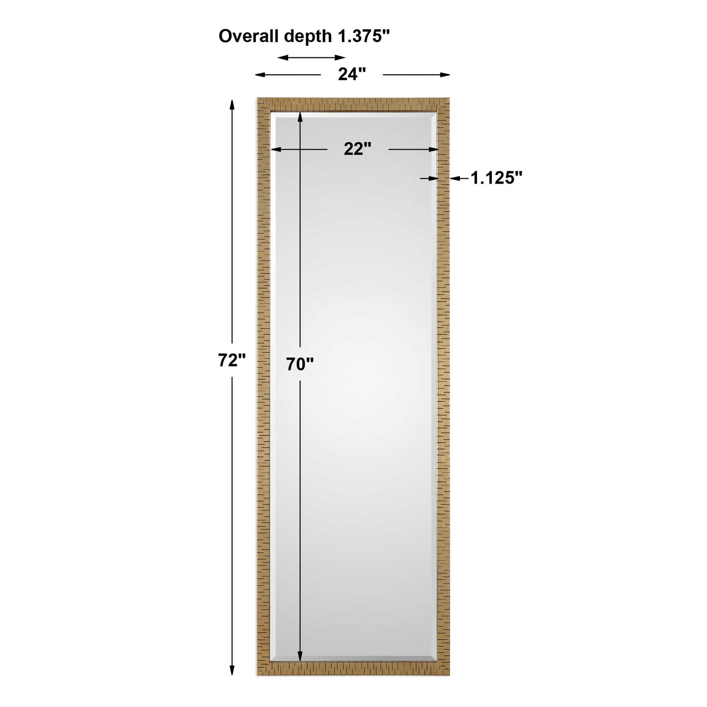 Vilmos Metallic Gold Mirror