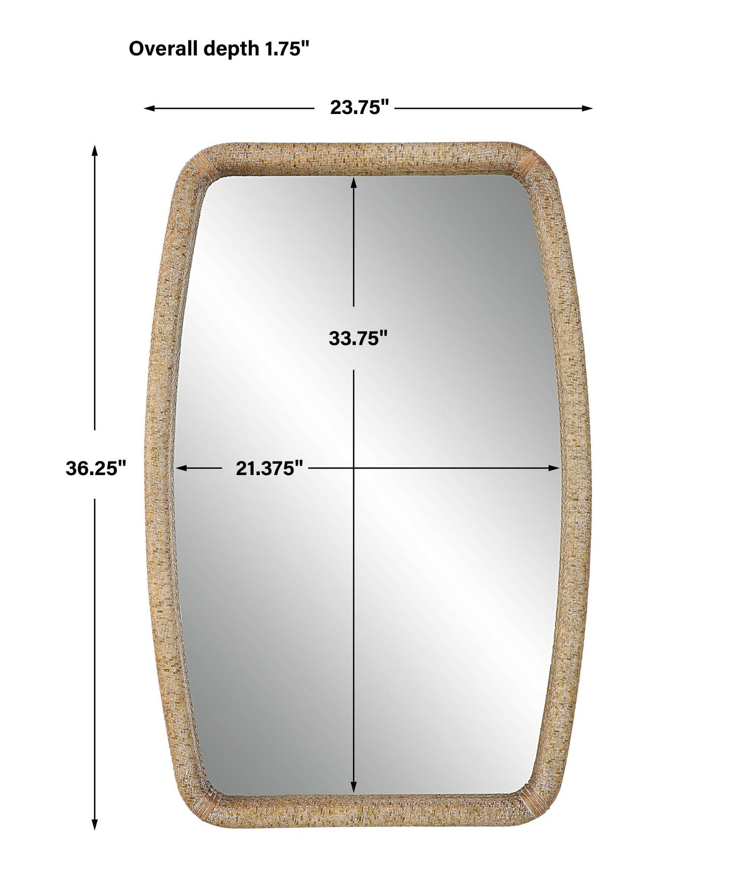 Tiki Rattan Mirror