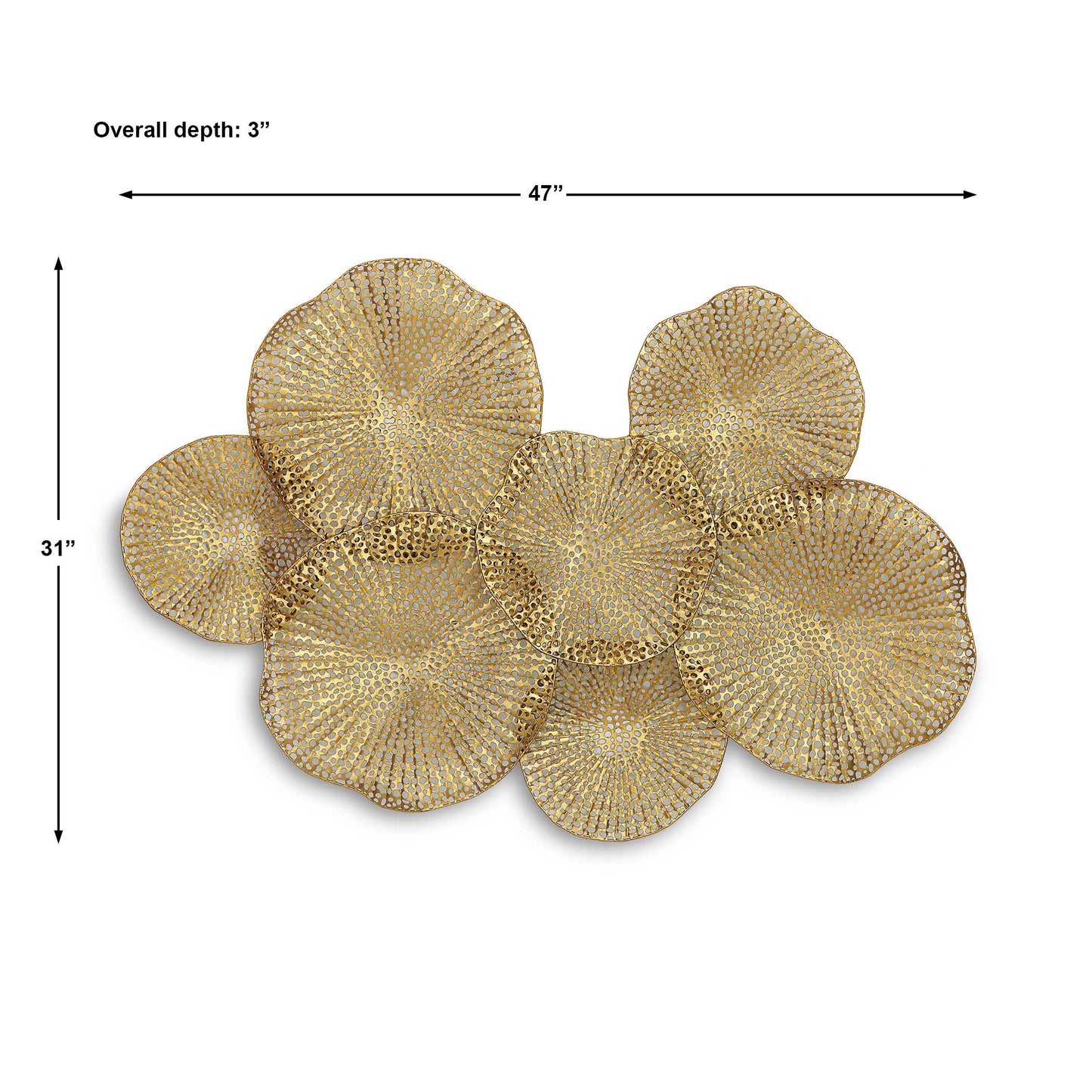 Ripley Gold Metal Wall Art