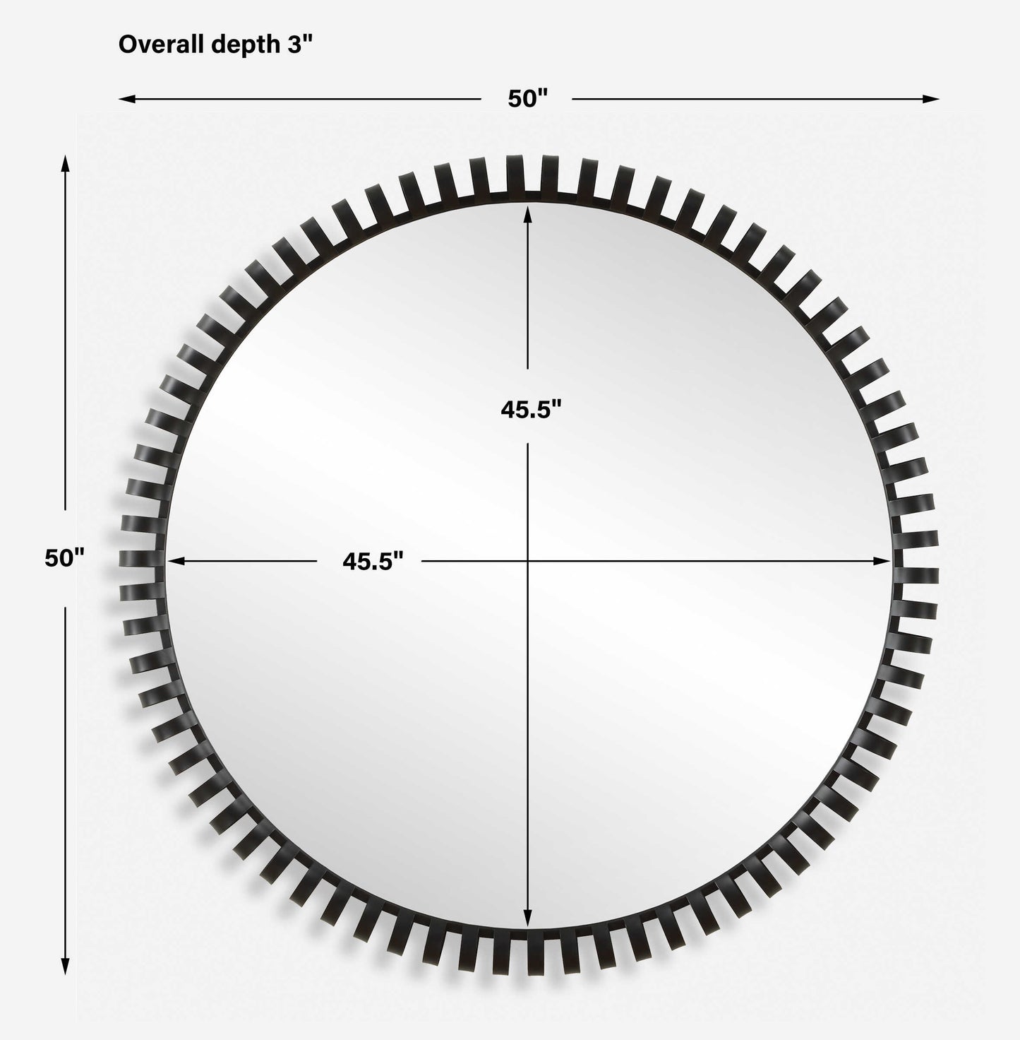 Corona Modern Round Mirror