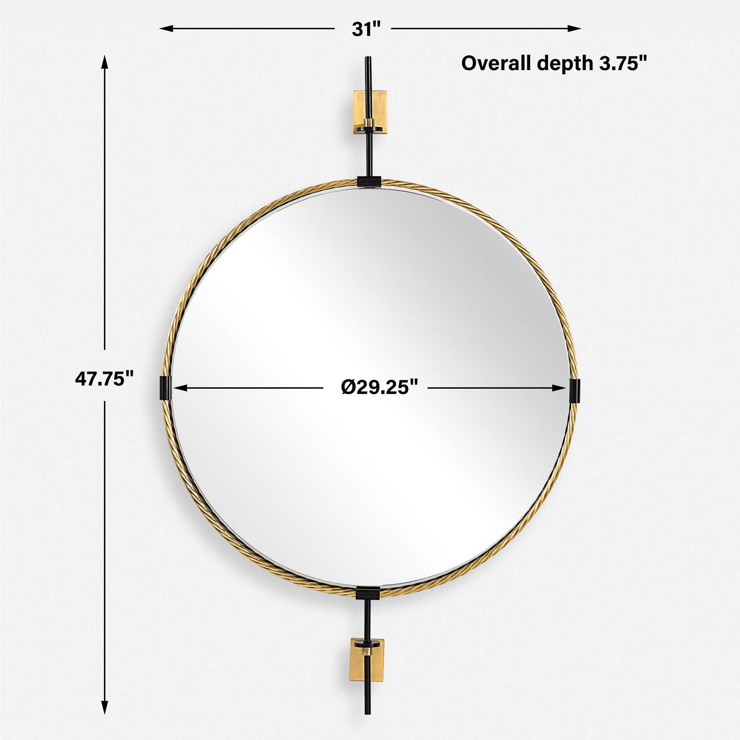 Guardrail Round Mirror
