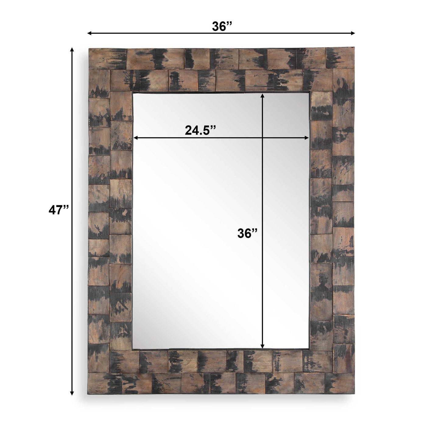 Burke Wooden Mirror