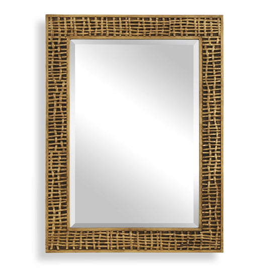 Woven In Time Gold Mirror