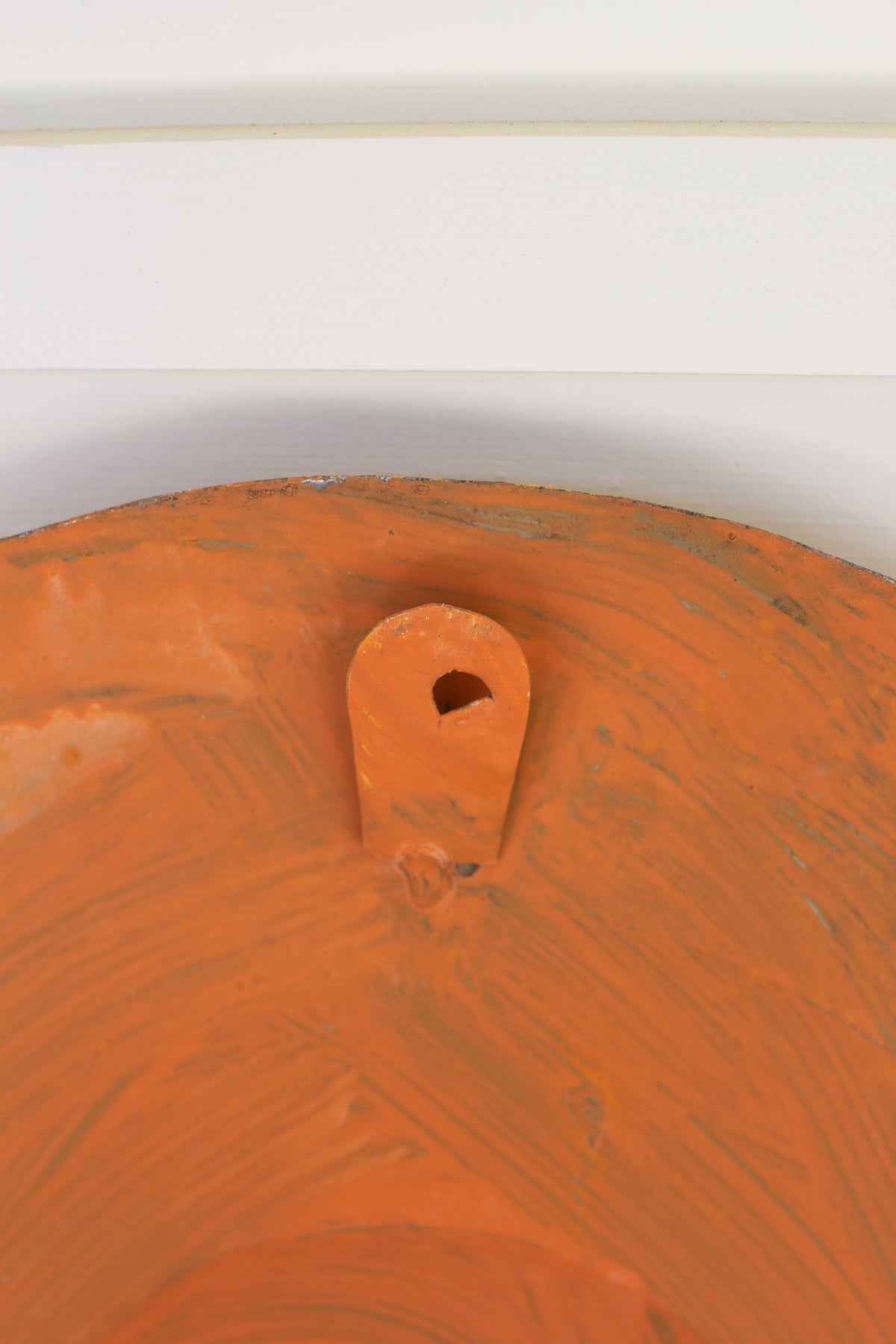 Hand-Hammered Recycled Metal Sun Face