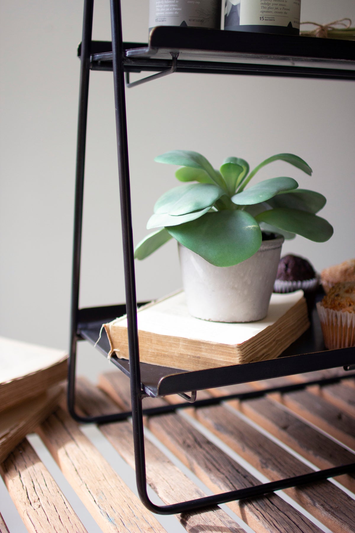 Two Tiered Rectangle Display Rack