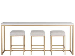 Love. Joy. Bliss.-Miranda Kerr Home - Love Joy Bliss Console Table With 3 Stools