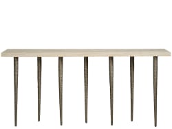 Avaline - Lowry Console - Bronze - Gray