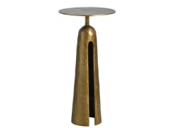 Modern - Metal Martini Table - Gold - Gray
