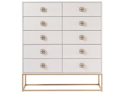Love. Joy. Bliss.-Miranda Kerr Home - Peony Drawer Chest - Alabaster