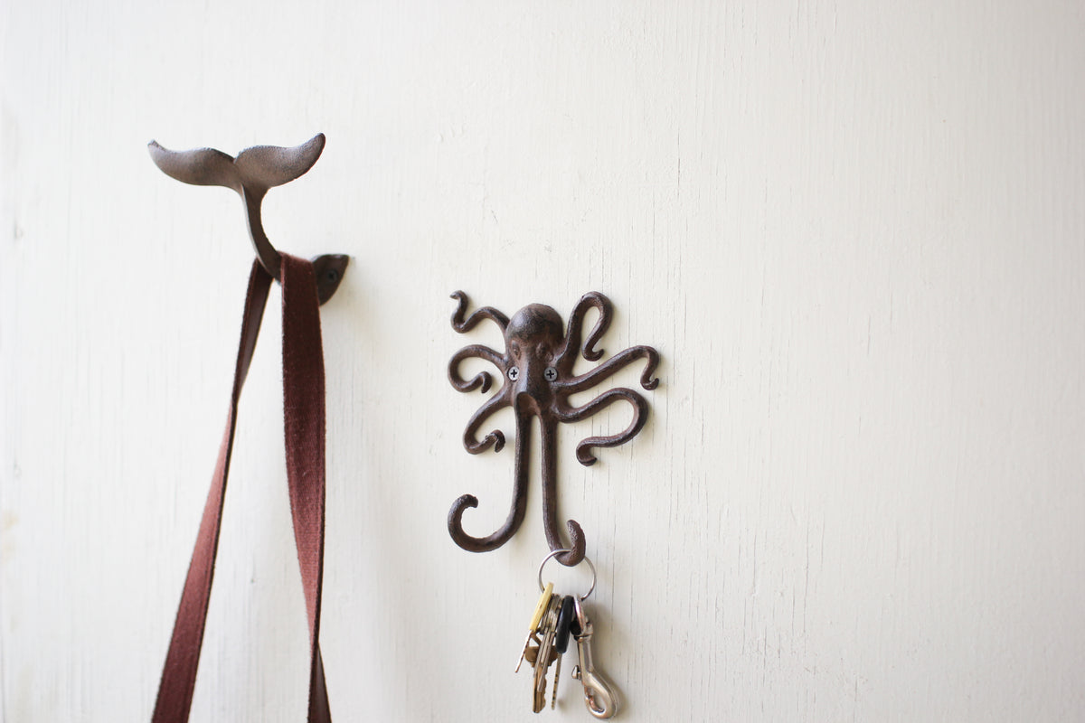 Cast Iron Octopus Wall Hook
