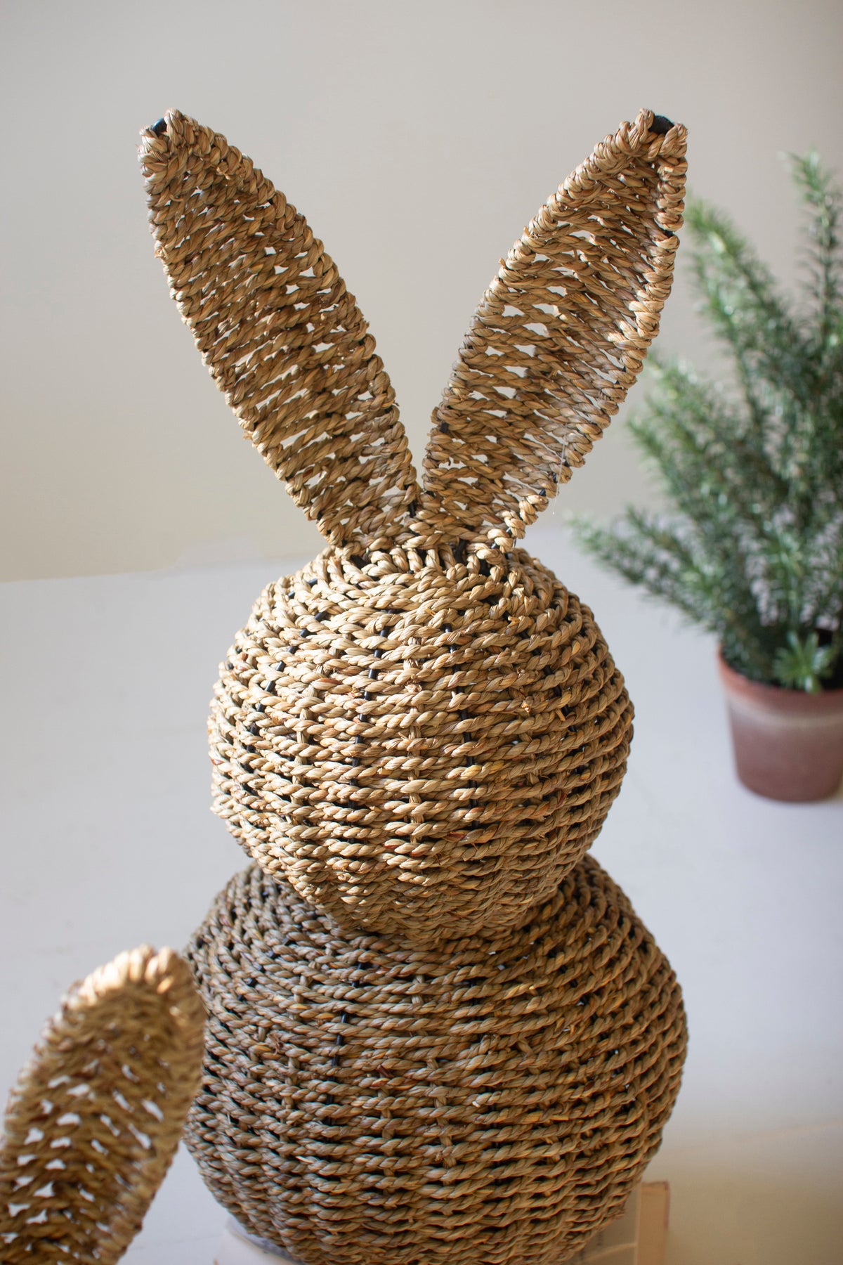 Set of Three Woven Vine Easter Rabbits
