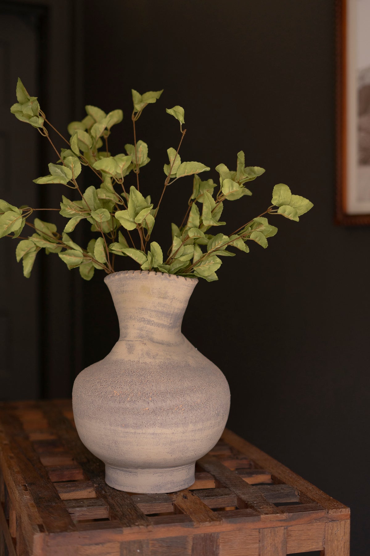 Free Formed Clay Vase – 13.5"T