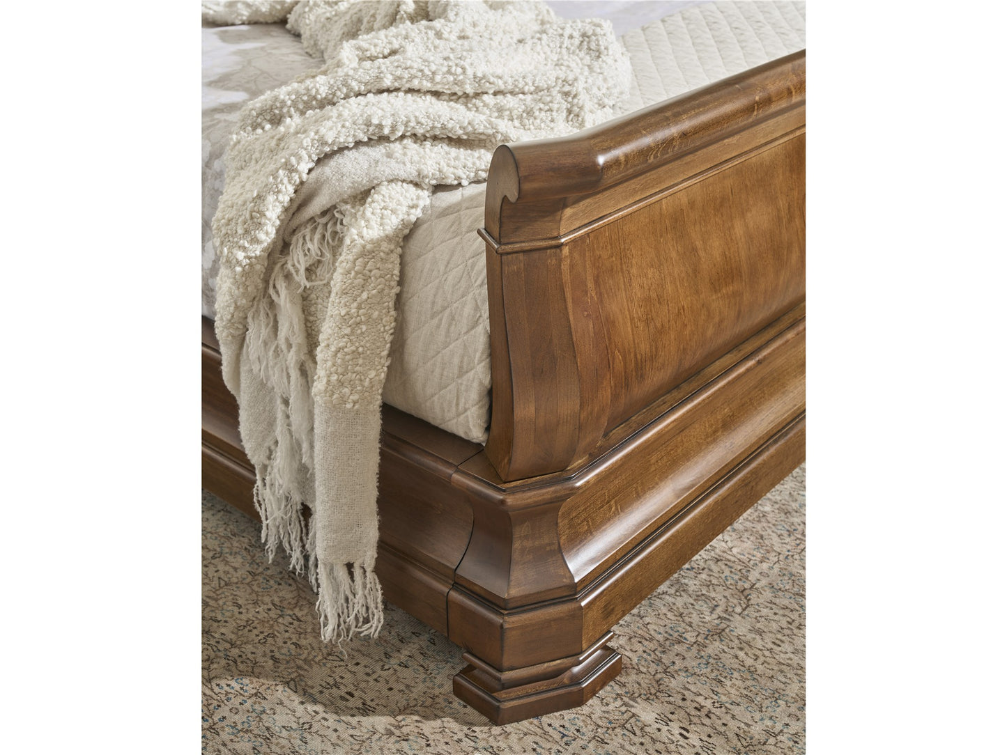 Louie P's Sleigh Bed