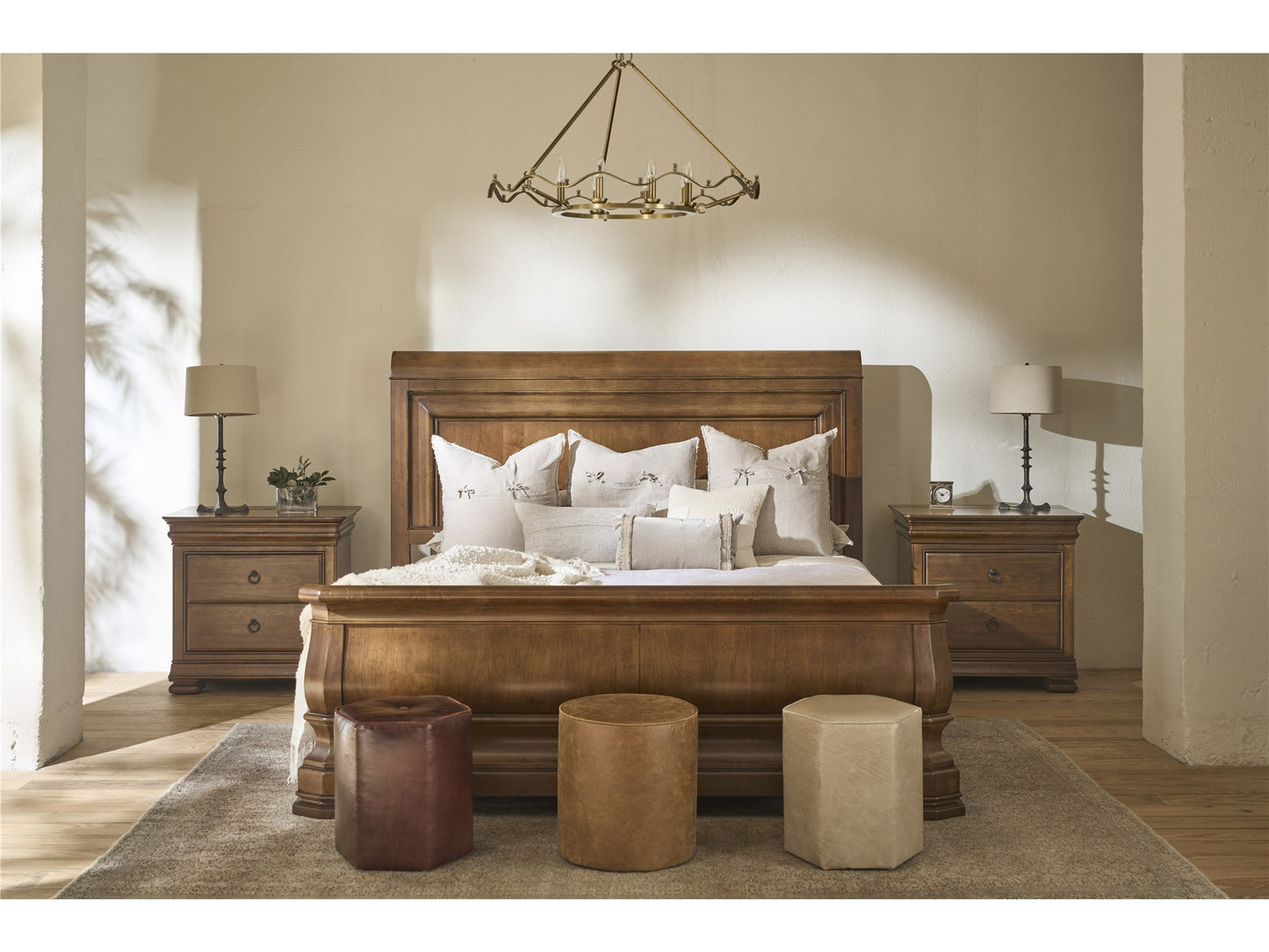 Louie P's Sleigh Bed