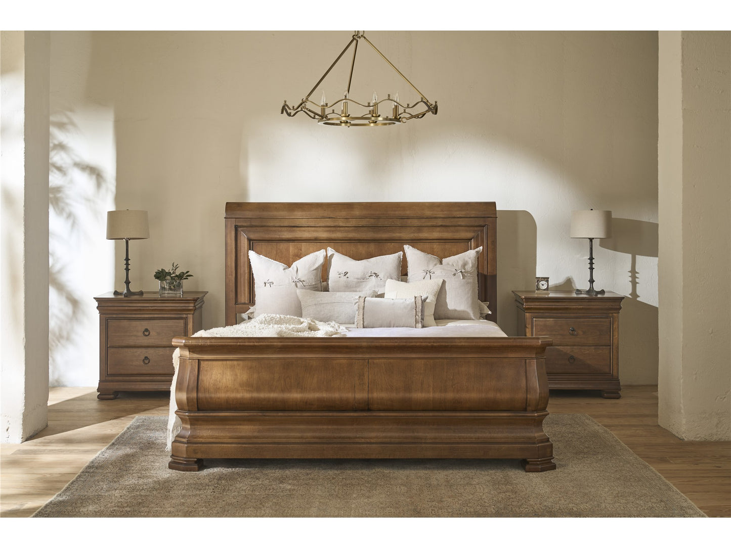 Louie P's Sleigh Bed