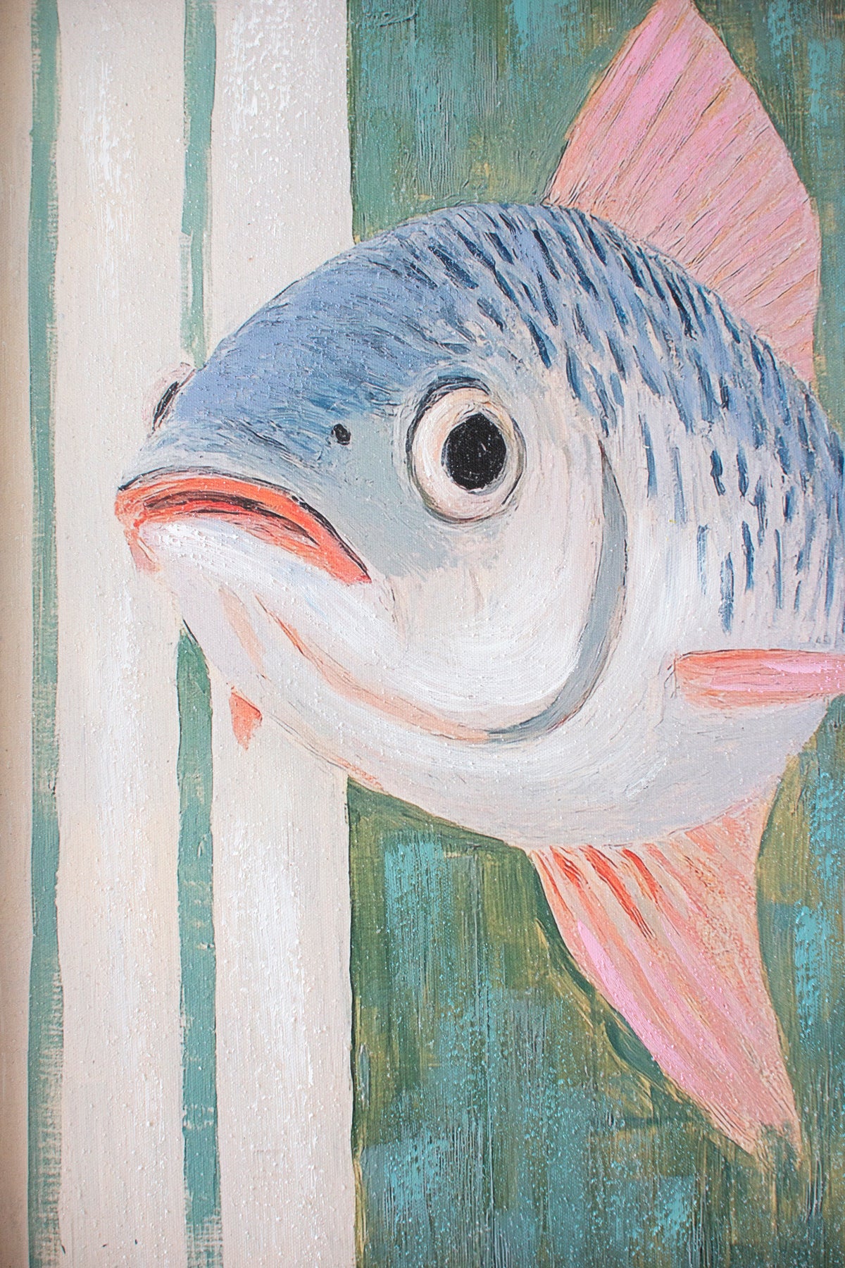 Set of Two Framed Fish Paintings