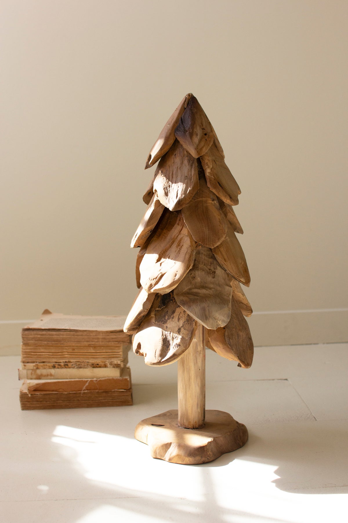 Rustic Teak Christmas Tree – SMALL