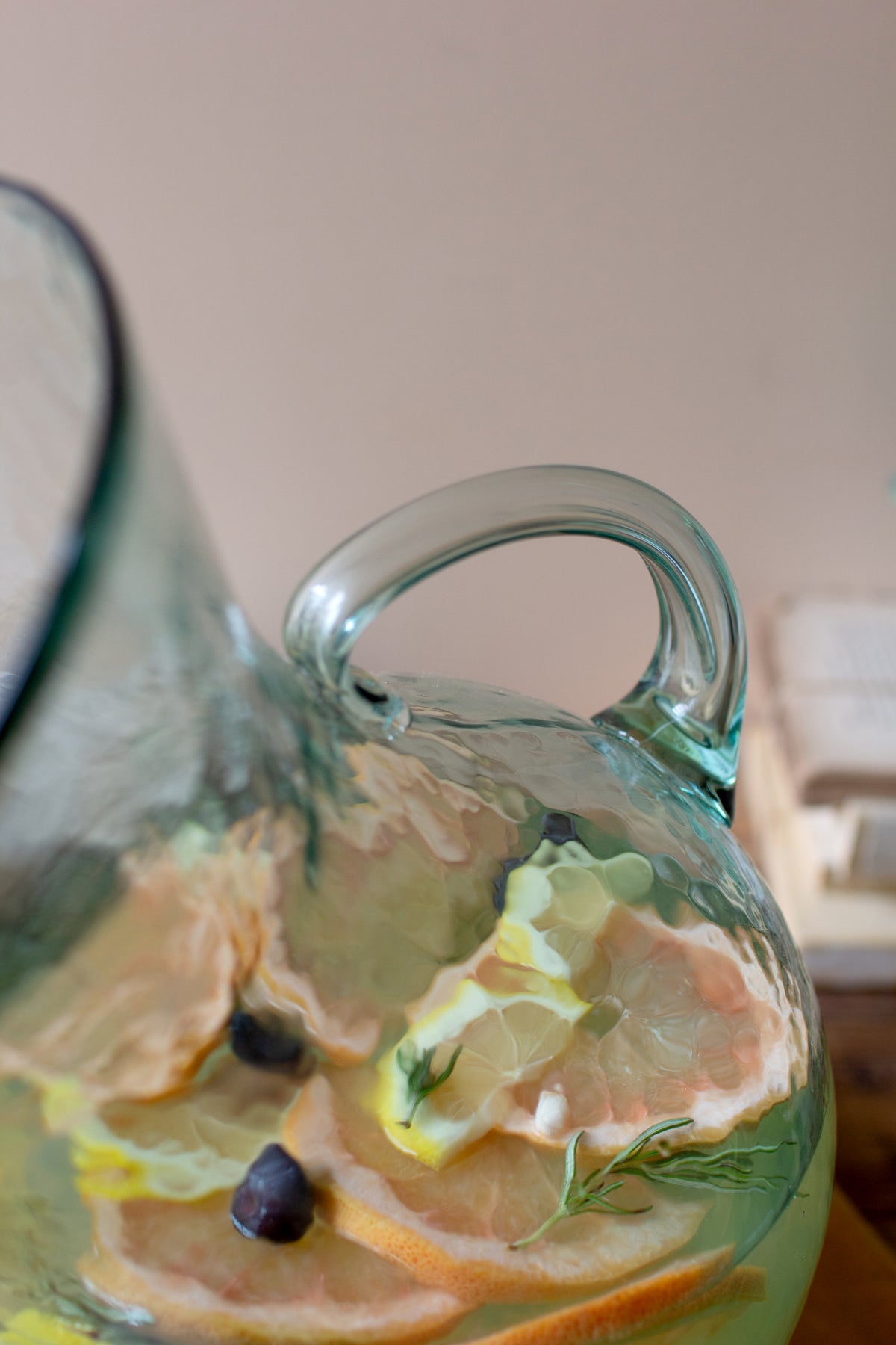 Glass Tilted Pitcher