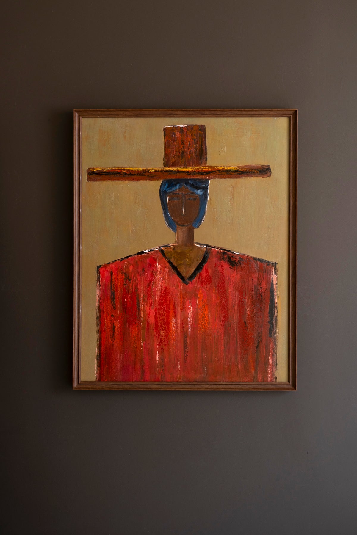 Framed Painting Southwest Woman