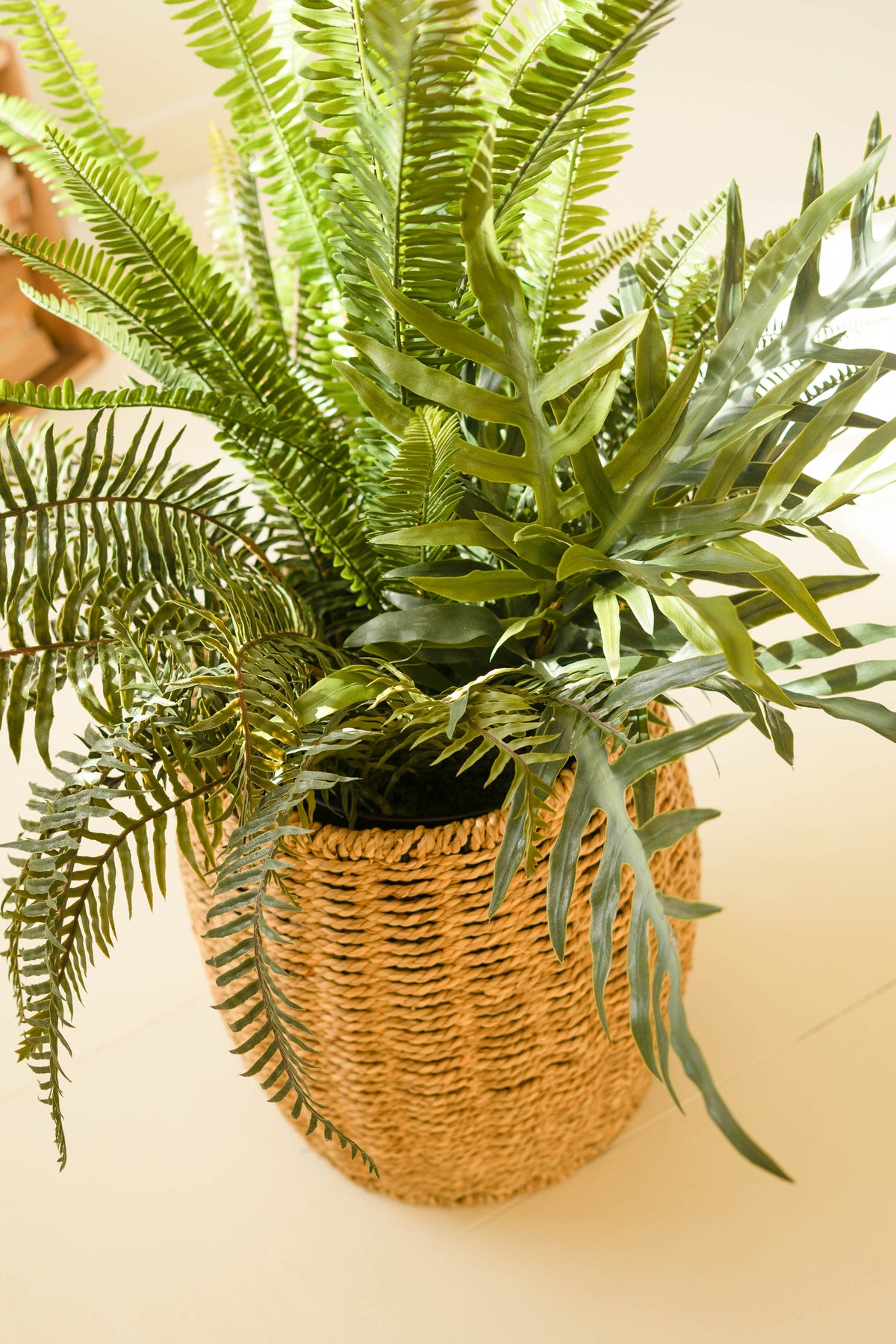 Artificial Fern in Black Pot - 40"
