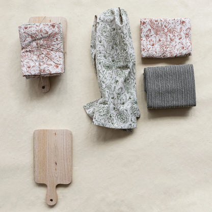 Set of 3 Tea Towels w/ Board