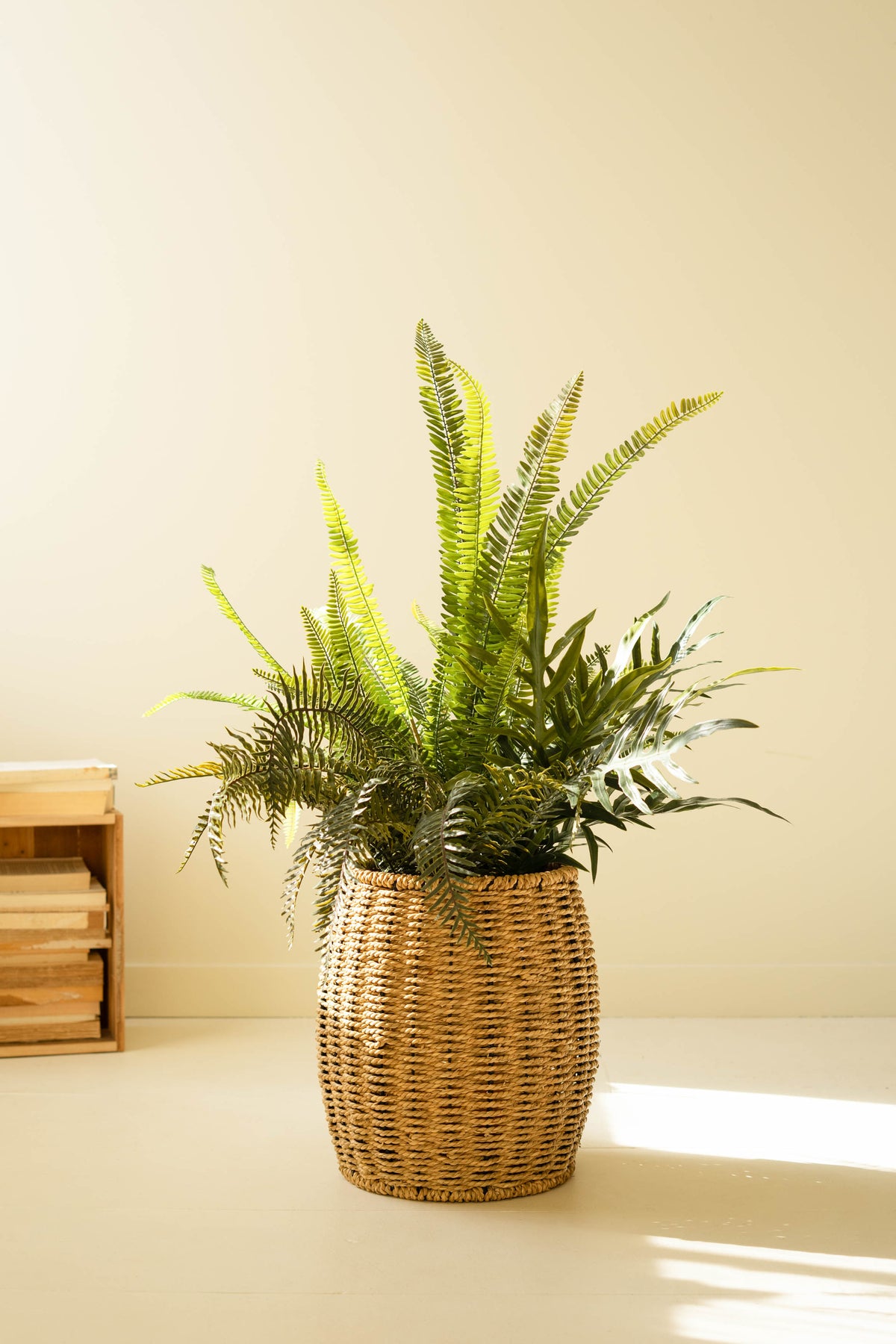 Artificial Fern in Black Pot - 40"