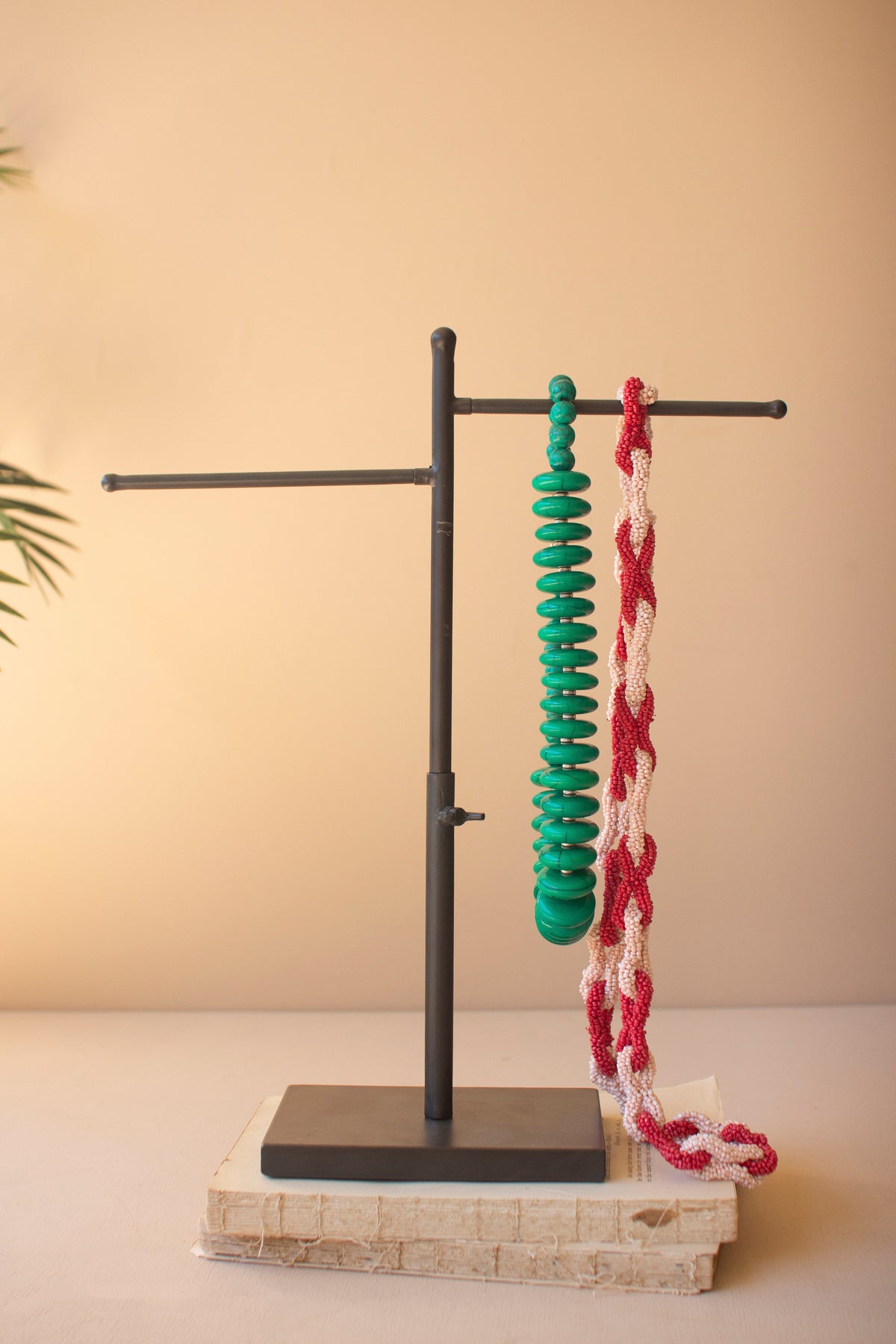 Set of Two Adjustable Metal Jewelry Displays