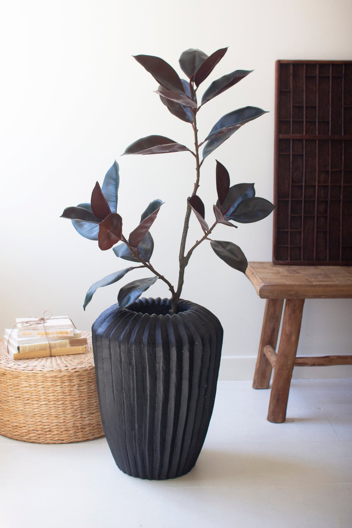 Stone Composite Urn - Black