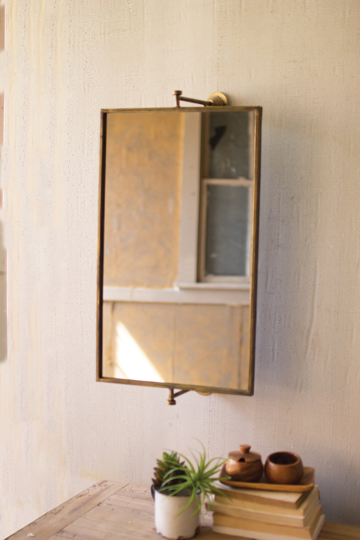 Rectangle Rotating Wall Mirror