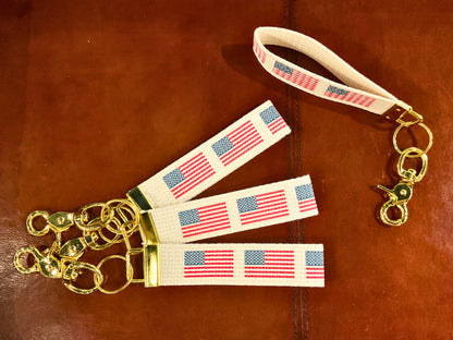 50 Stars Flag Keychain