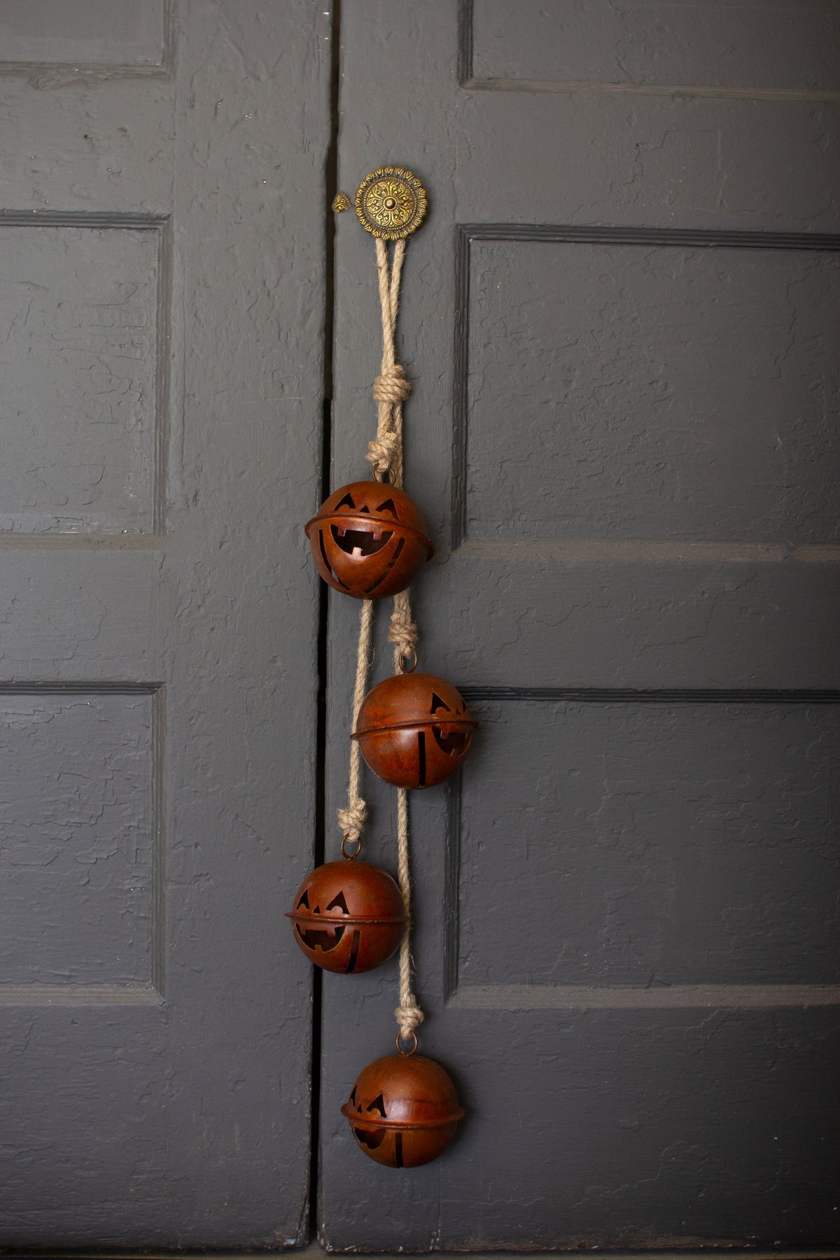 Halloween Jack-O-Lantern Jingle Bell Cluster