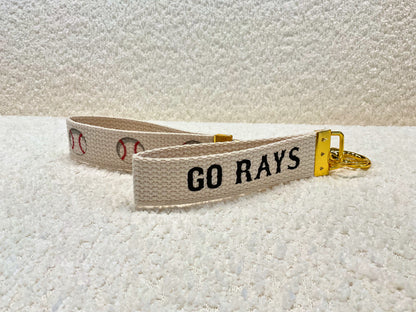 Tampa Bay Rays Baseball Keychain