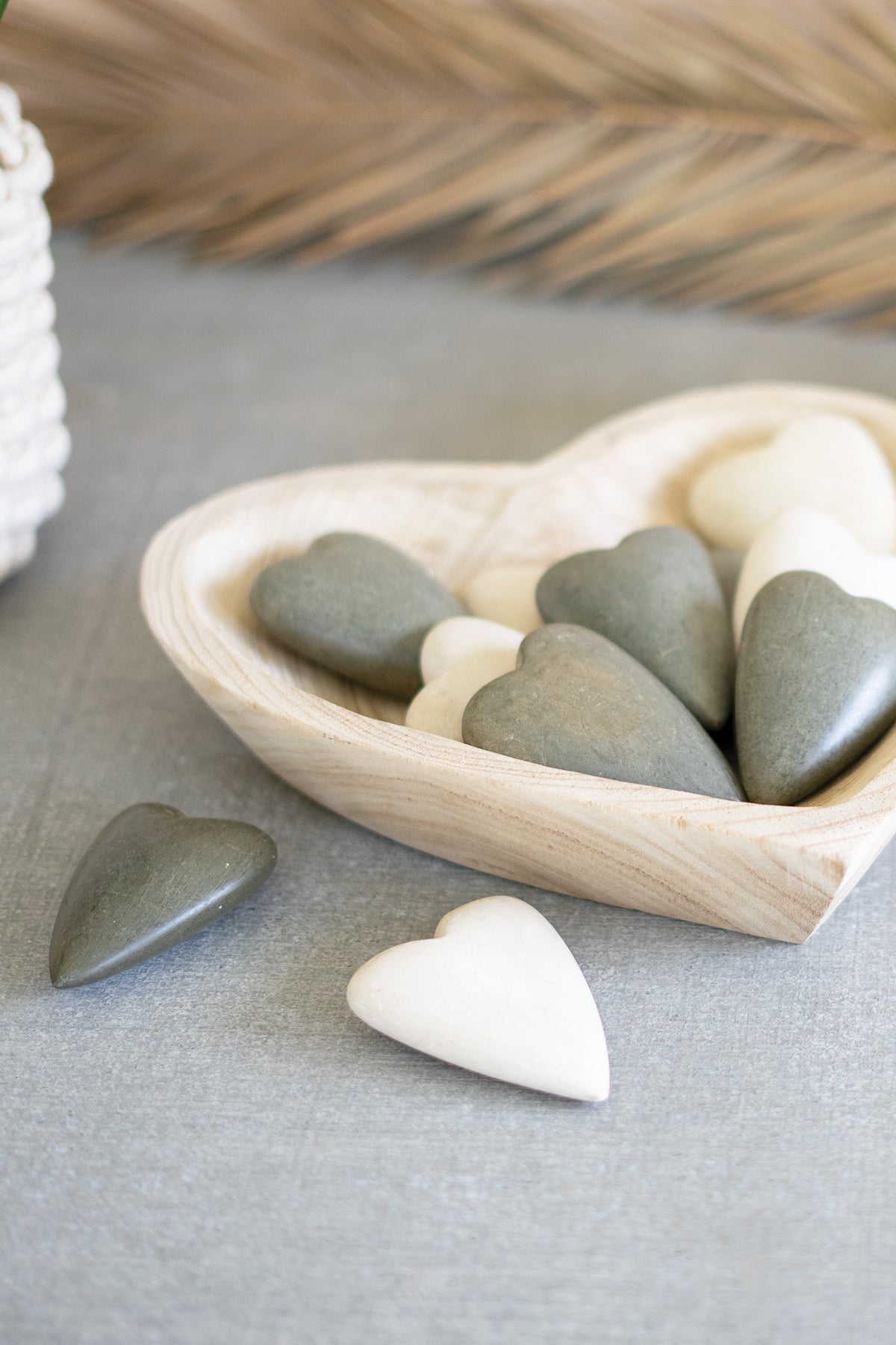 Hand Carved Wooden Heart Bowl