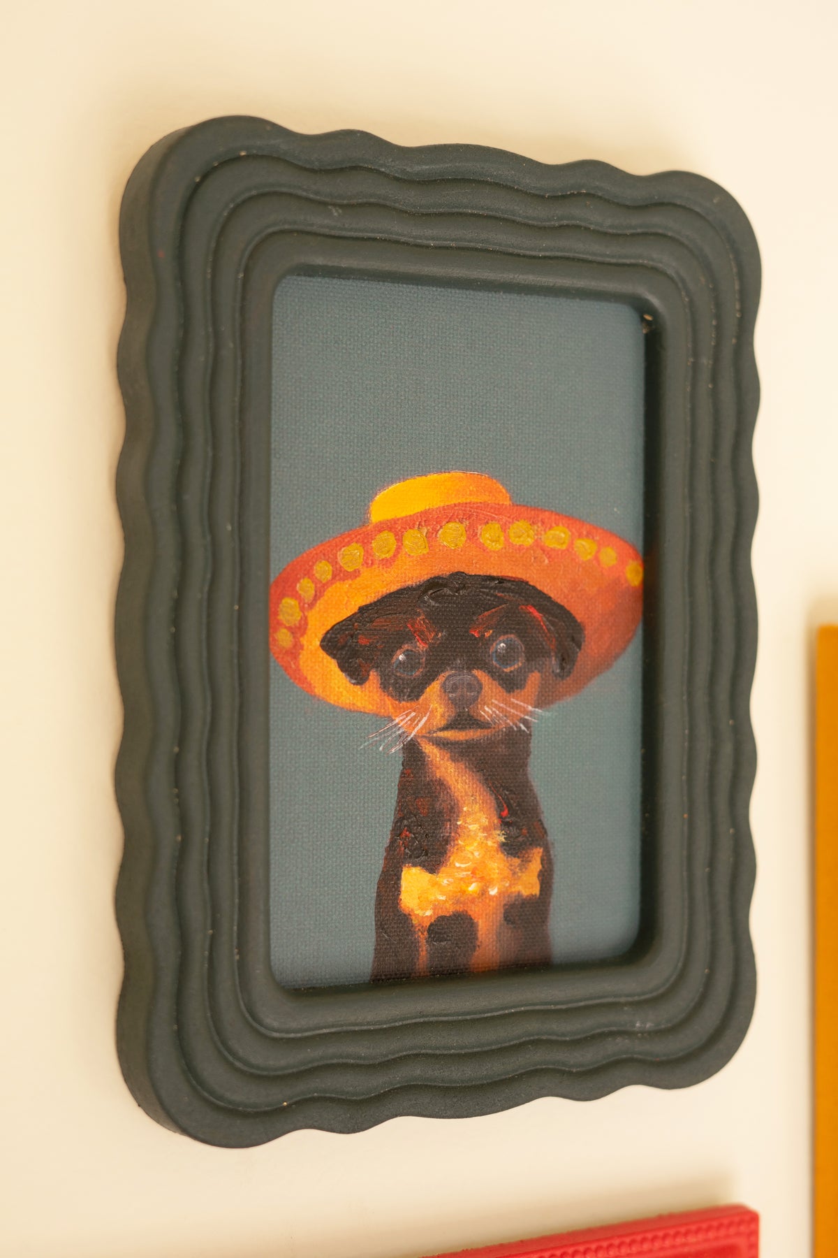 Set of Three Framed Dog Paintings