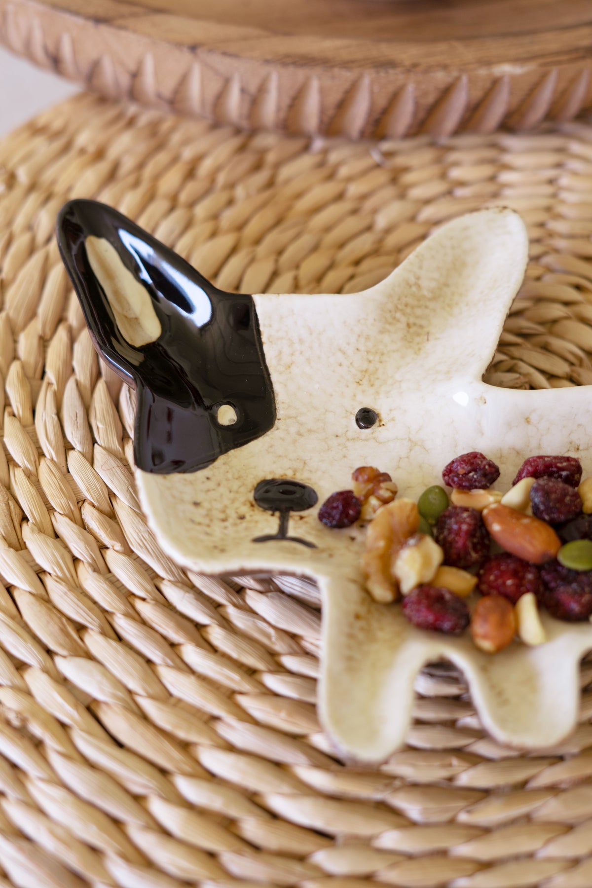 Ceramic French Bulldog Platter