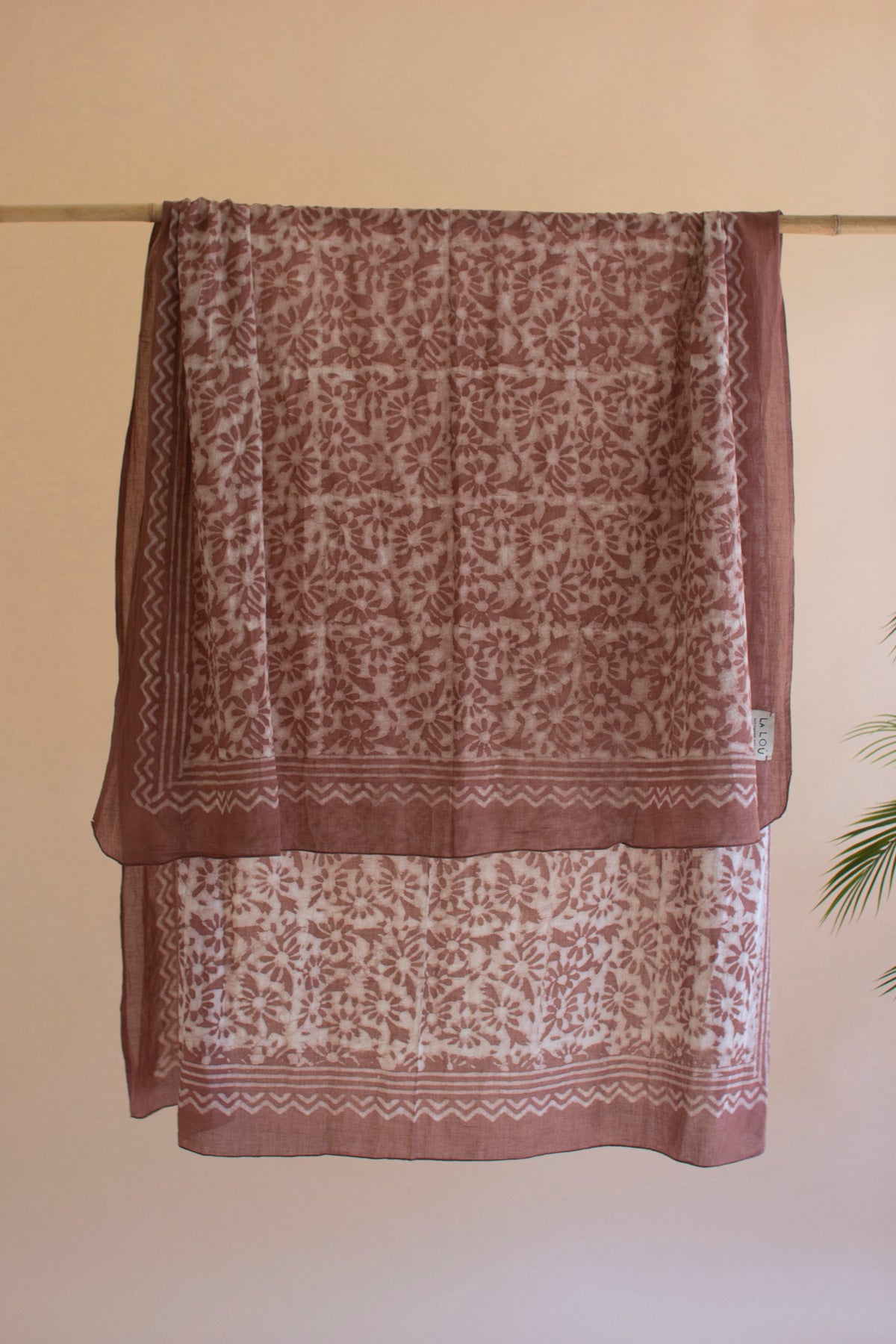 Set of Four Mudblock-Printed Scarves - One Each Color