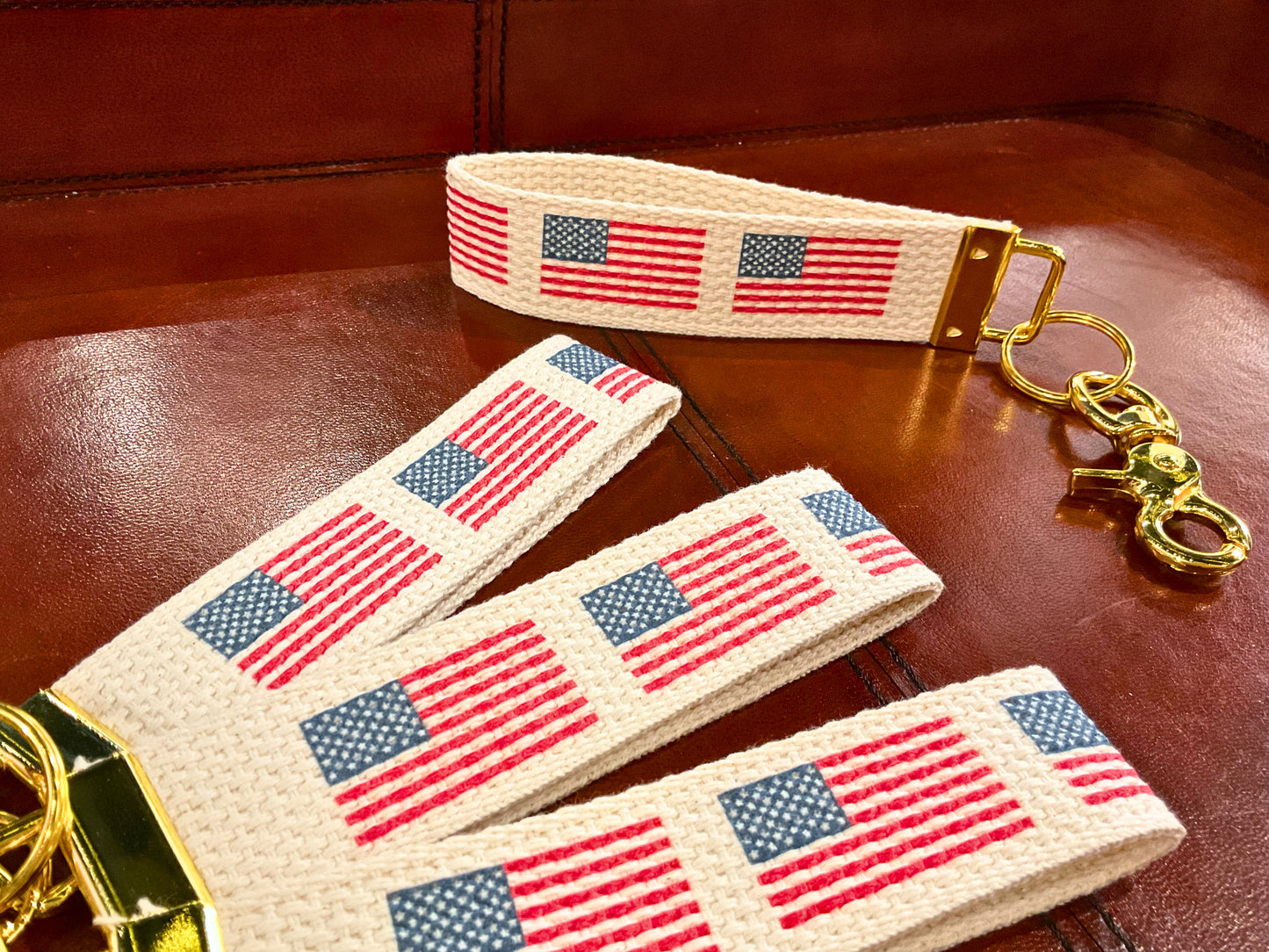 50 Stars Flag Keychain