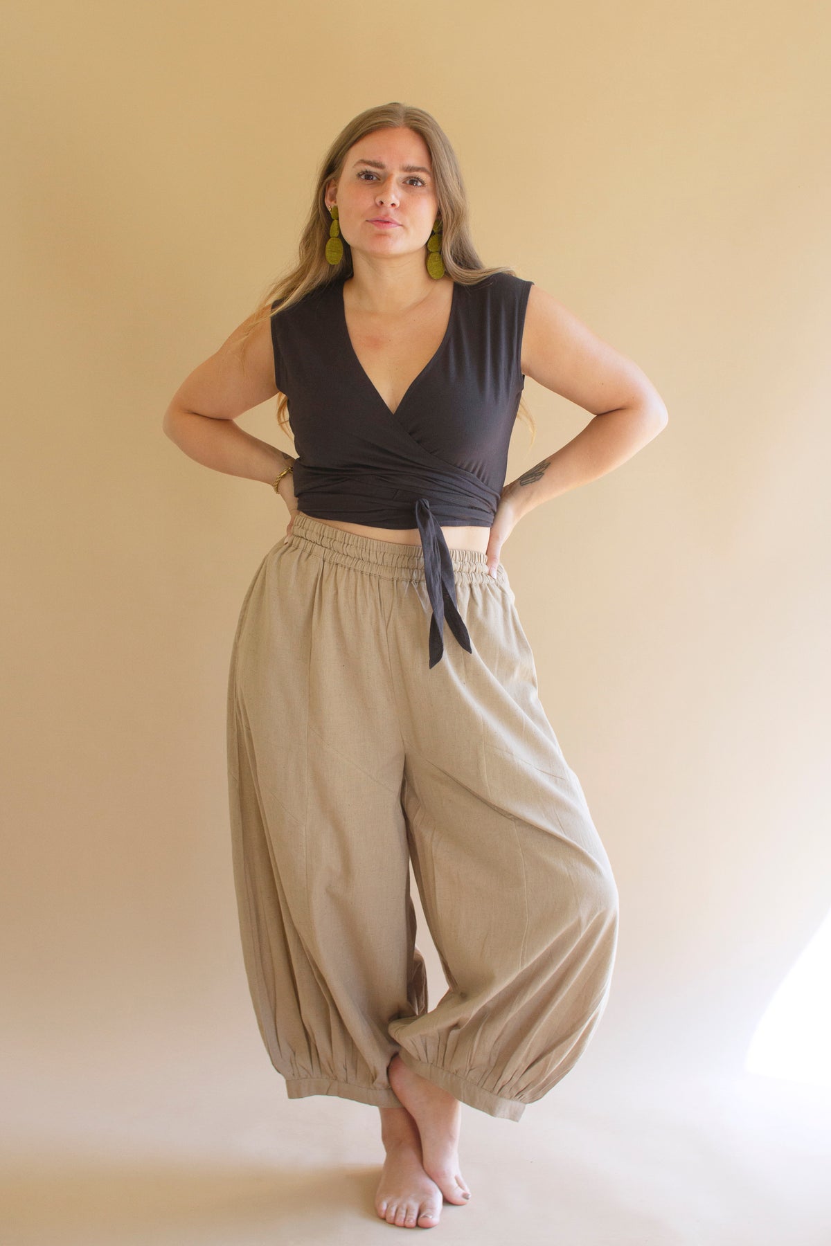 Convertible Wrap Blouse - Midnight