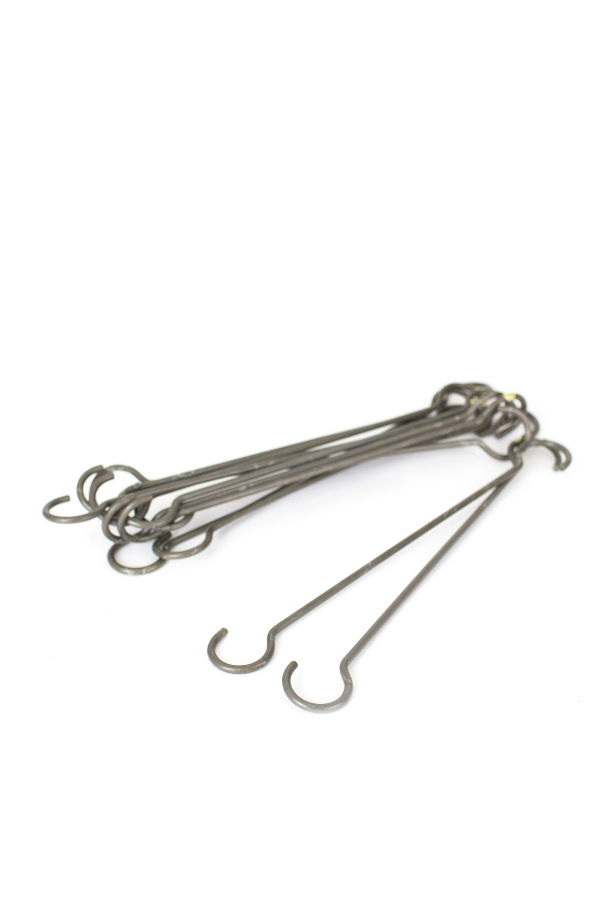 Set of Twelve Long Wire S Hooks 12" Long